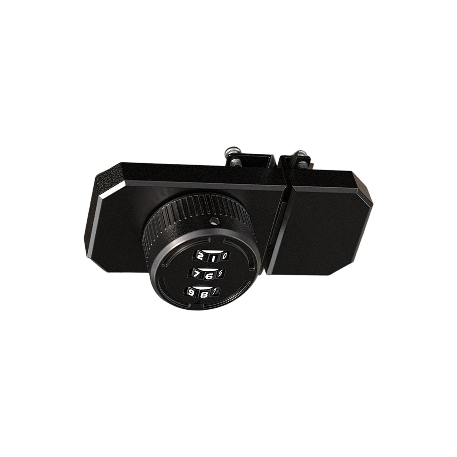 Cabinet 3 Digit Combination Lock Glass Door Security Lock Lockable Hasp Lock for Cabinets Barn Door Closet Box