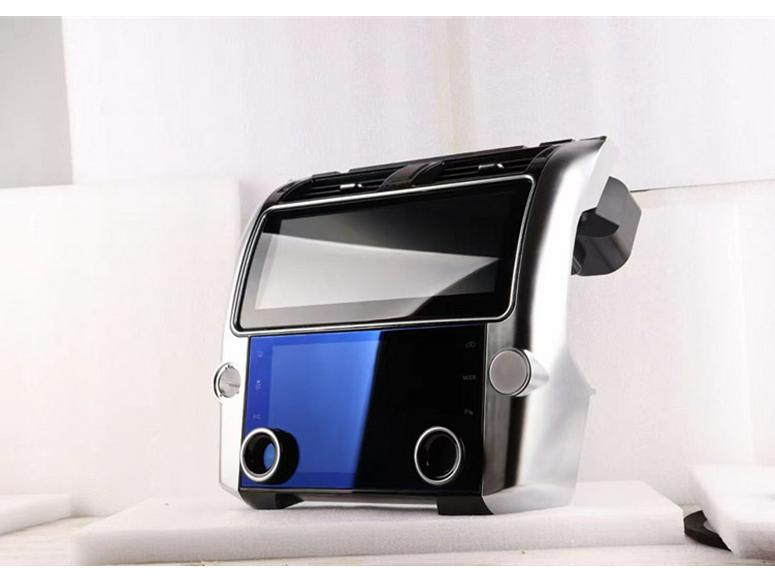 Android CarPlay Dual Screen for Land Rover Discovery 4: Central Control and Air Conditioning Display Modification.
