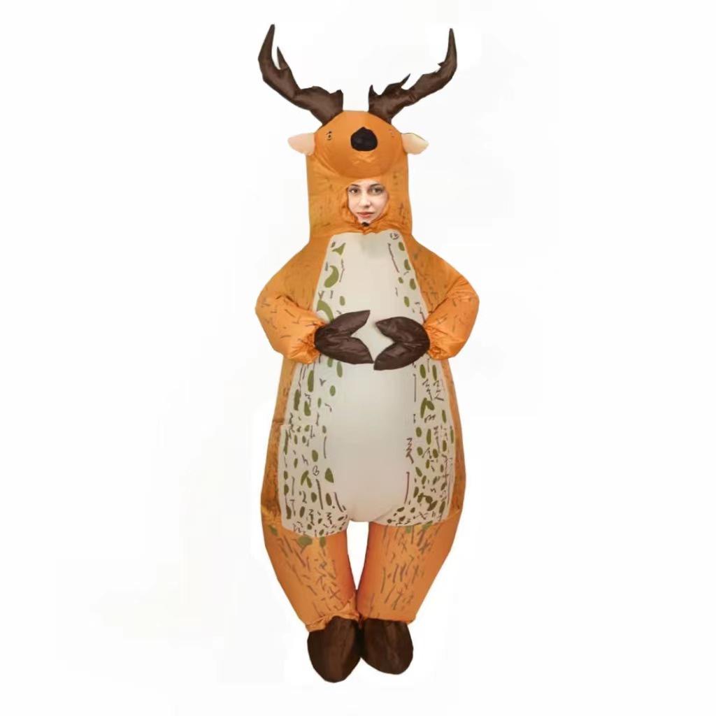 Cross-Border Christmas Inflatable Santa, Tree, and Snowman Costume for Stage Performances