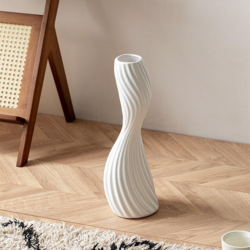 

Ceramic vase Nordic Furniture Crafts Ornaments Simple decor floral ware White floor standing high vase home decor accessories белый