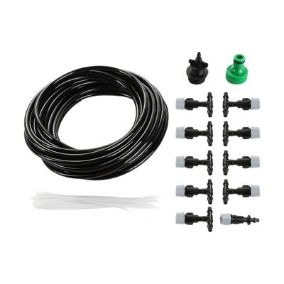 10M/32,8FT DIY κιτ άρδευσης ομίχλης με ακροφύσια σωλήνων Quick Connectors Σύστημα αυτοποτίσματος