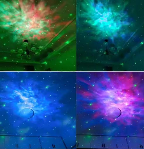 Star Projector Night Light for Home Children's Room Gift Octagon