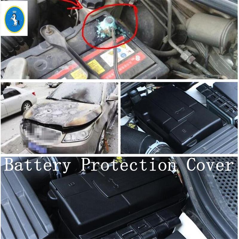 Plastic Car Engine Battery Electrode Waterproof Dustproof Decor Cover For Volkswagen Passat B8 2016 -  Interior Accessories