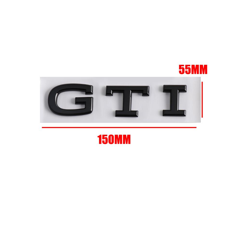 AABIK1 3D ABS GTI Emblem Car Body Tail Trunk Decoration Stickers Auto Accessories For Volkswagen VW Golf Polo Beetle Passat T-ROC Caddy