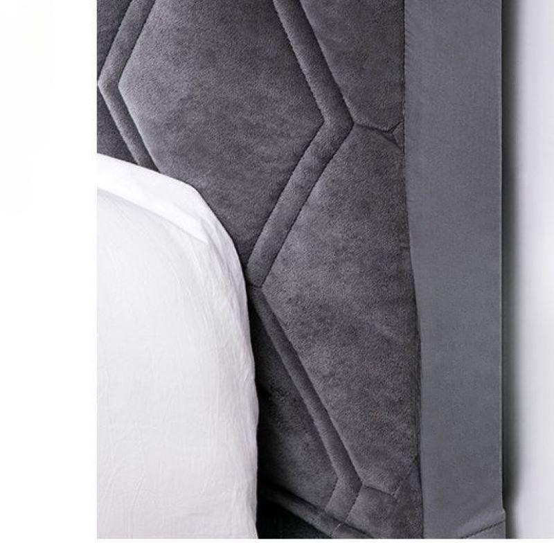 All-inclusive Super Soft Smooth Quilted Head Cover Thicken Velvet Headboard Cover Solid Color Bed Back Dust Protector Cover