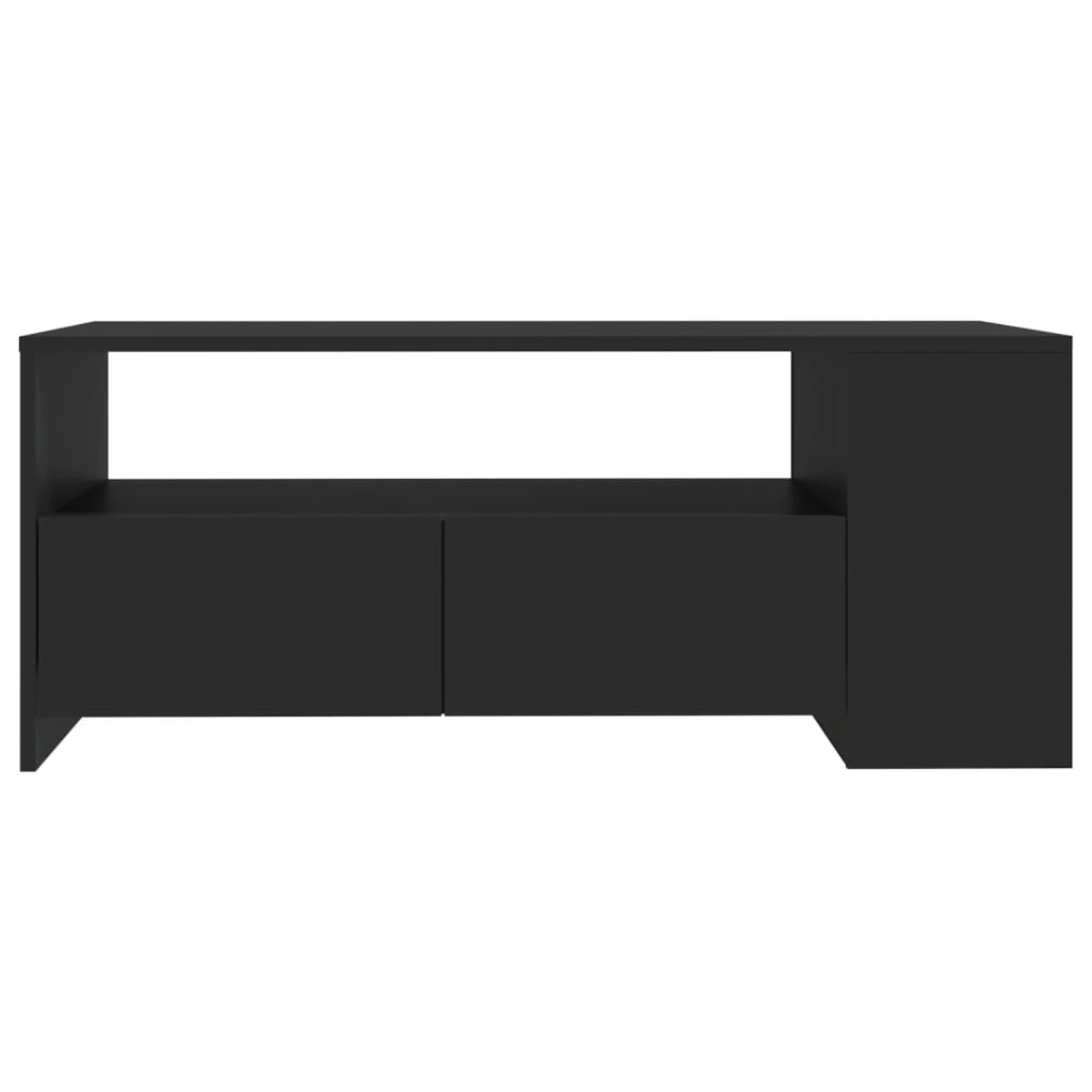 Vidaxl Coffee Table, Black, 102X55X42 Cm, Wood-Based Material