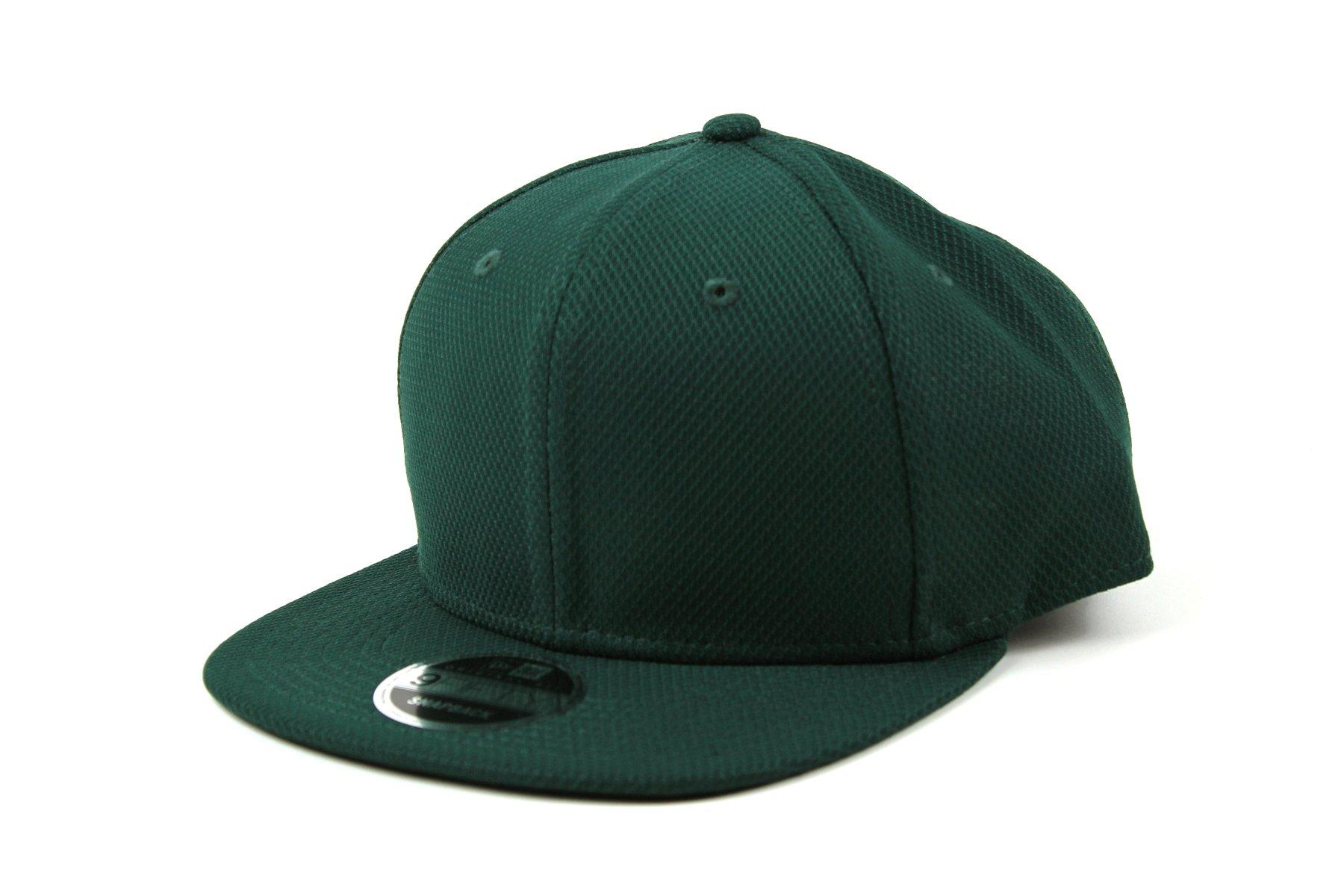 

New Era Diamond Era DK GREEN Snapback Flat Cap for Men and Women