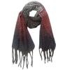 Color Tassel Warm Shawl Clip Winter Women's Autumn and Flower Gradient Scarf Keep
