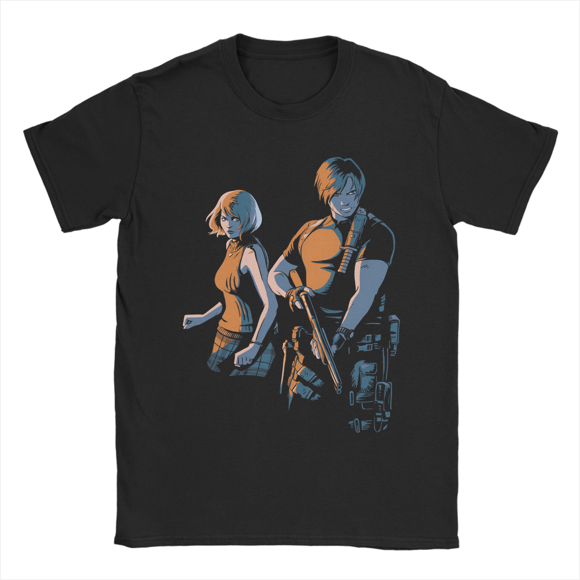 

Leon S T Shirt Mens Cotton Humor TShirts O Neck Tees Short Sleeve Clothes Gift Idea S