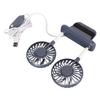 Monitor Fan 2 Heads 3 Speed Modes 6.6ft USB Cable Noiseless Space Saving Clip On Computer Fan for