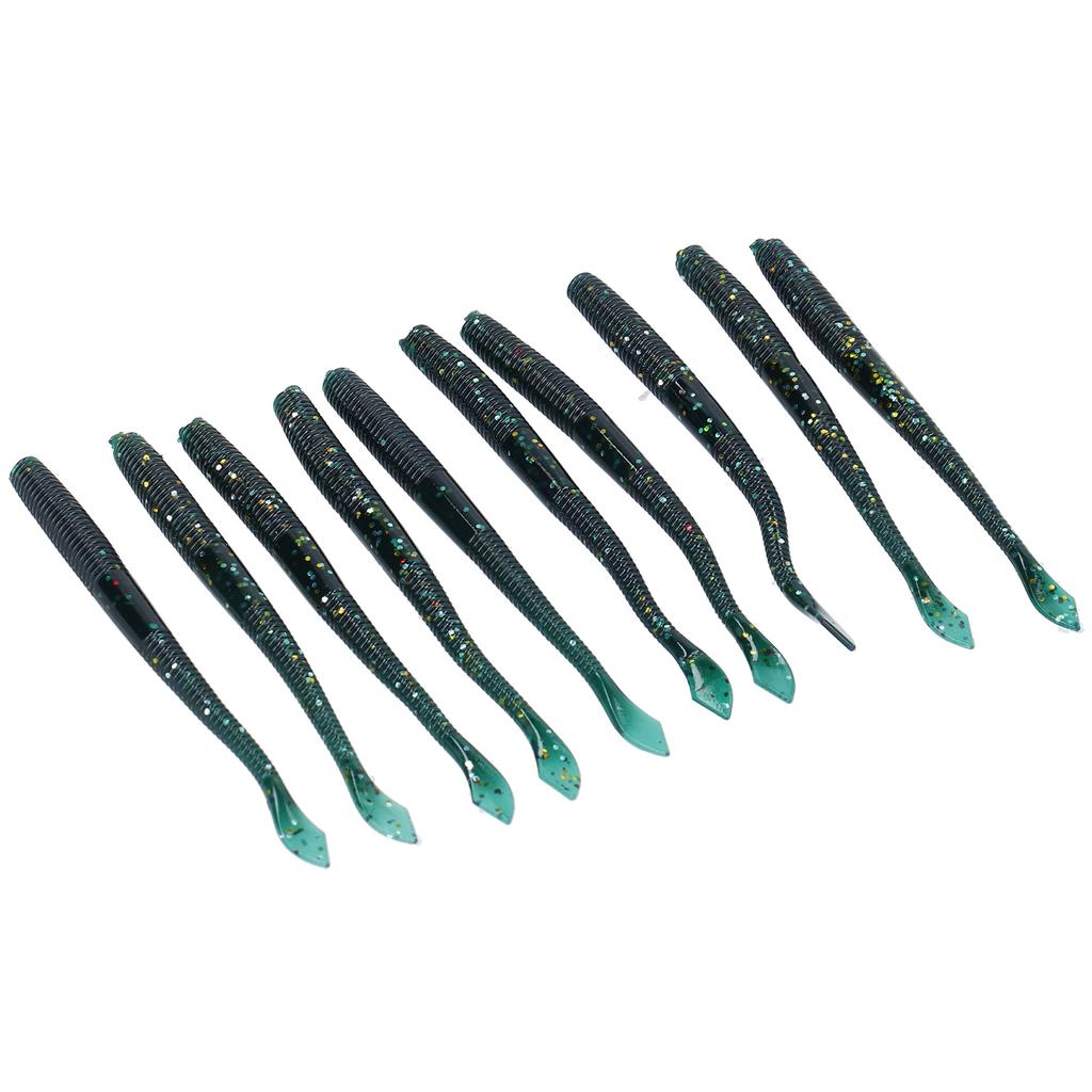 4Set Artificial Simulation Soft Silicone Earthworm Shape Lure Bait Fishing Accessory3#