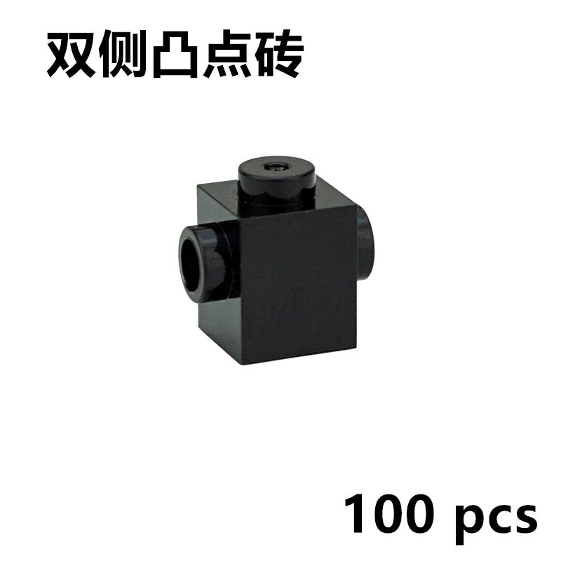 DIY Educational Bricks Modified 1x1 with Studs on 2 Sides Opposite Assembles Particles MOC Parts 47905 Toys for Children