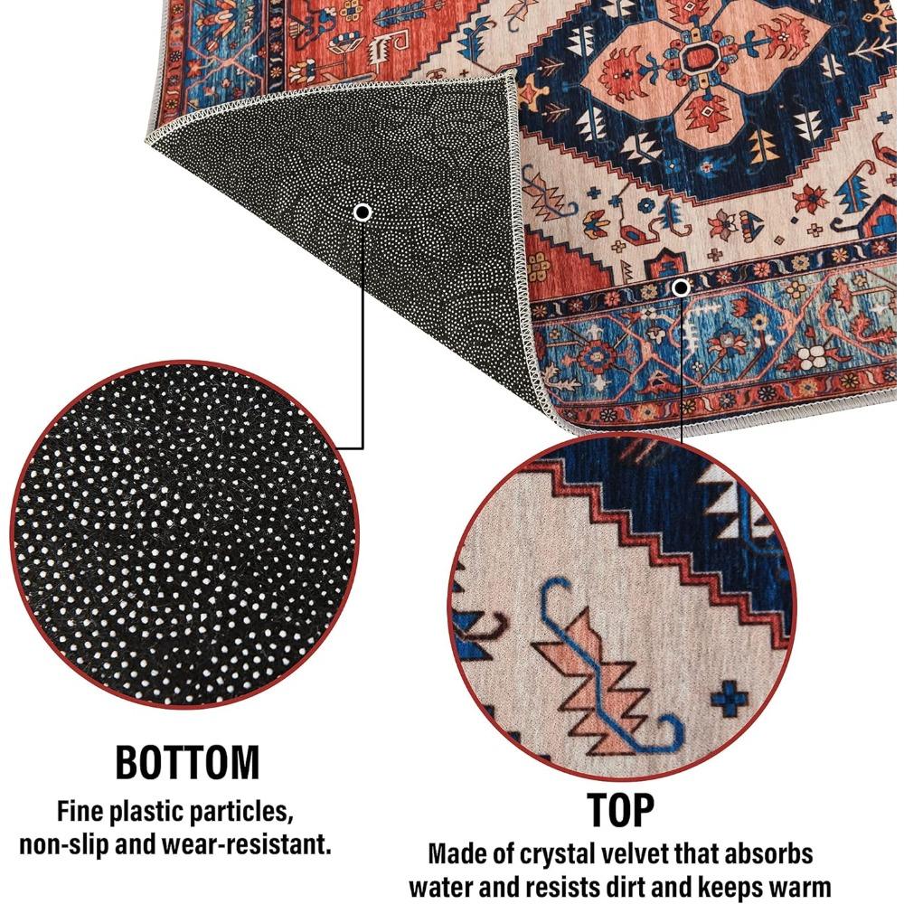 Retro Interior Doormat - 23.5 x 35.5 inches, Non-slip Front Doormat, Soft and Quick-absorbing Inlet Doormat