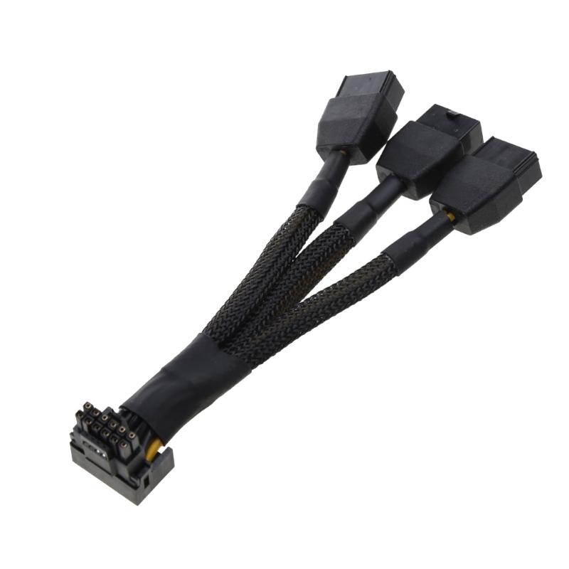 15cm 3x8pin to 16Pin Graphics Card Connector Cable 12VHPWR GPU Adapter Cable Line Solid Pin Design Enhances Stability 1