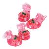 4Pcs Dog Shoes Paw Protection Anti-Slip Sole Adjustable Dog Boots Small Medium Large Dogs Breathable Dog Sandals