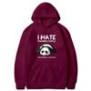 Lazy Panda I Hate Morning People Bedrukte Hoodie Dames Casual Mode Hoody Herfst Zacht Sweatshirt Harajuku Warme Sportkleding Heren