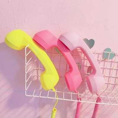 Mobile Phone Receiver Retro 3.5MM Phone Handset with Adjustable Volume And Microphone Mobile Accessory