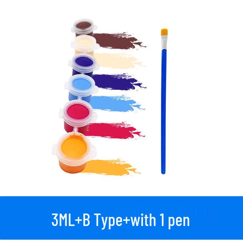 Acrylic Highlight Paint Set: 12 Colors for DIY Plaster Doll Graffiti and Children's Painting