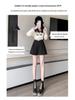 Women's High Waist Woolen Wide-Leg Shorts, Autumn/Winter 2024 Collection - Versatile Casual Wear, Available in Small to Plus Sizes.