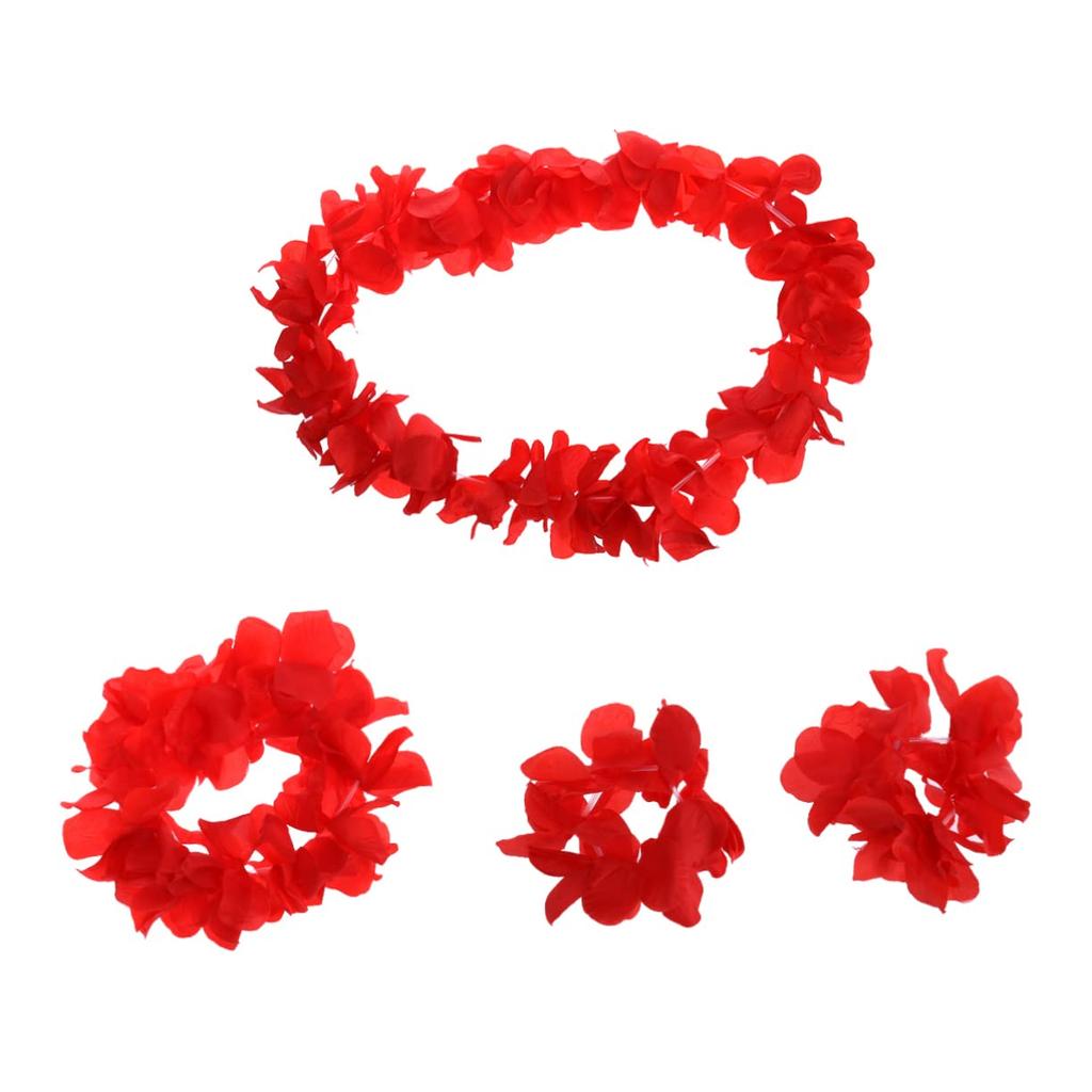 SAFIGLE Hibiscus Artificial Flower Hawaiian Lei Flower Hawaiian Decoration Hawaiian Lei Wreath Hula Dance Hair Ornament Arm Ornament Photo Photography