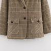 European and American Style, New Women's Clothing, Foreign Style, Fashionable, Casual Style, Thousand Bird Grid Blazer