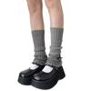 Ribbed Knit Boot Cuffs Footless Socks with Elegant Bows Designs for Women Layered Ruffle Edge Leg Warmers Streetwear
