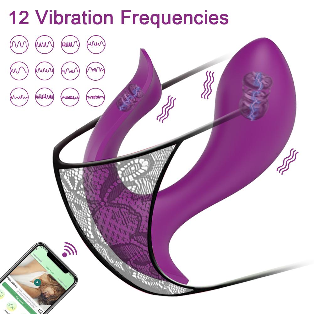 Bezdrátové dildo APP Bluetooth vibrátor Dámské dálkové ovládání Stimulátor klitorisu Zboží pro dospělé Noste vibrační sexuální hračky pro ženy