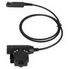 Cabo Adaptador PTT U94 35,4 pol. Cabo Conector para Fone de Ouvido Walkie Talkie Compatível com Baofeng UV9R UV 9R Plus UV XR BF A58
