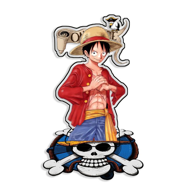 Standing Sign For OPCG OP Monkey D. Luffy Self Made Cartoon Anime Game Desktop Decoration Toy Fans Gift 15cm