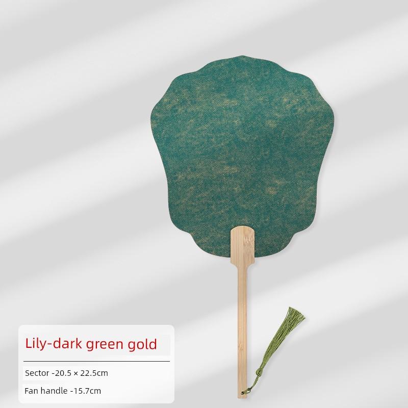 Thickened Xuan Paper Fan Surface Circular Fan Double-Sided Blank Paper Fan Painting Heart Card Paper DIY Kids Handmade Fan Painting Brush