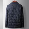 Men's Down Jacket Autumn and Winter White Duck Down Middle-aged and Young People Light Shirt Version Business Leisure Warm Down Jacket Tide