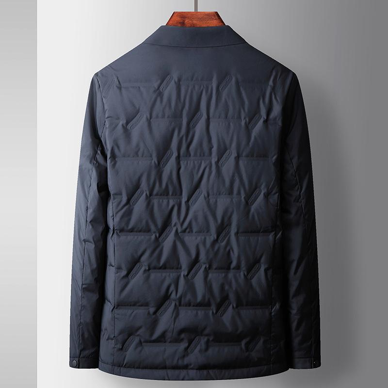 Men's Down Jacket Autumn and Winter White Duck Down Middle-aged and Young People Light Shirt Version Business Leisure Warm Down Jacket Tide