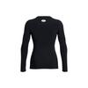 Under Armour HeatGear® OG Logo Printed Round Neck Fitted Long Sleeve Workout Top Women Tops Black 1387697-001