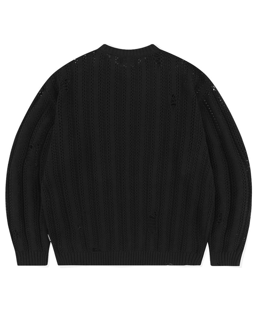 MAHAGRID Blessed Mesh Knit Black(Mg2Esmk601A)
