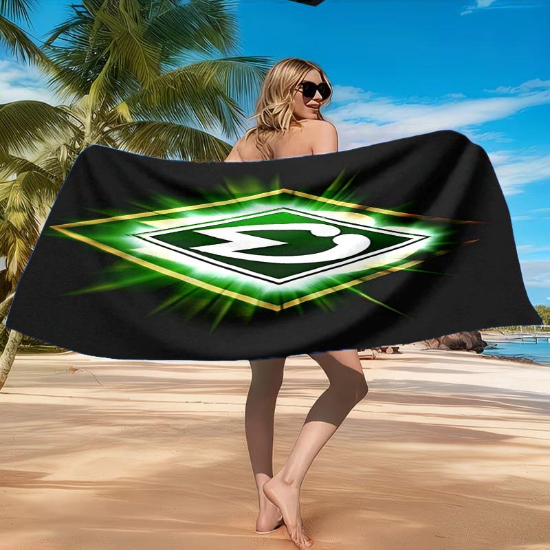 Werder Bremen Fußball Strandtuch, Schnelltrocknend, Pflegeleicht, Geeignet für Fitness und Strandurlaub, Sport-Essential