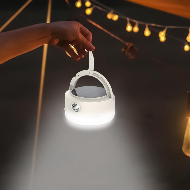 Solar Rechargeable Lantern Outdoor Solar Lights Weather Resistant Energy Efficient Bright Long Lasting 8 Modes Compact High