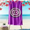 Serviette de plage imprimée Portsmouth FC, Grande serviette douce à séchage rapide pour la plage, le camping, la natation