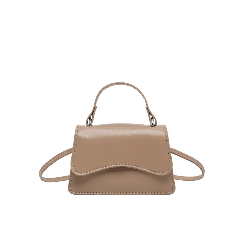 Solid color candy color fashionable retro small square bag women's niche design versatile personality casual senior messenger bag