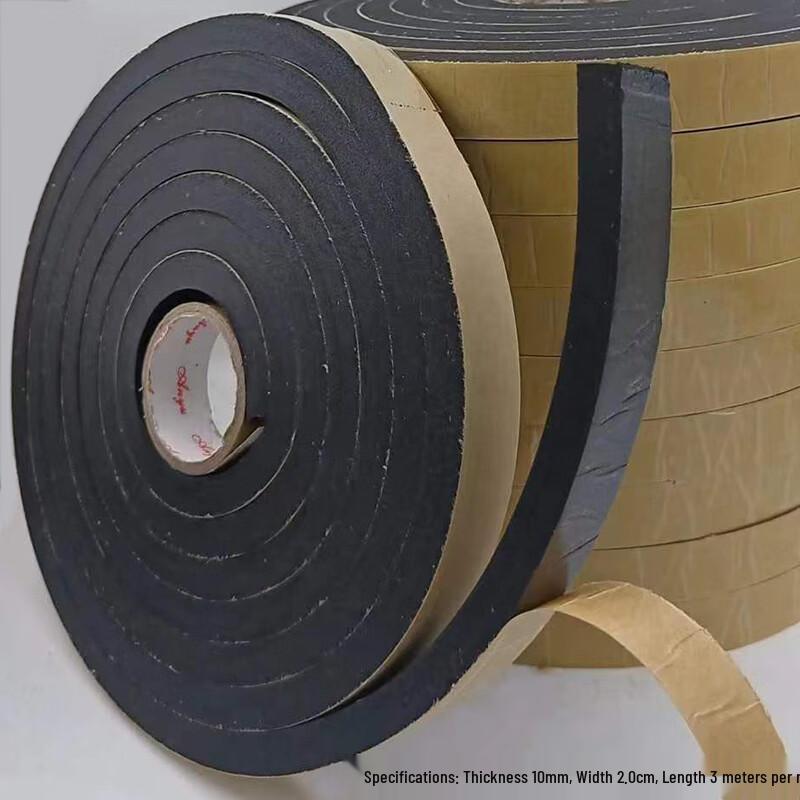 Black EVA Foam Adhesive Sealing Strip Universal Fit