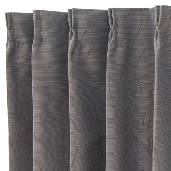 

Nitori Lira Blackout Grade Heat and Sound Set of NITORI 7325833 Curtains, 1, Insulating, 100x200cm, 2, Gray, серый