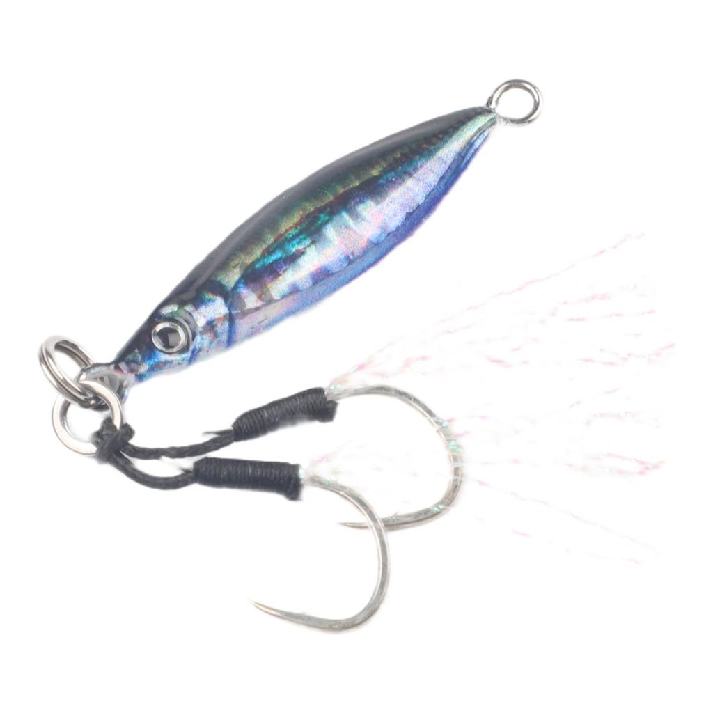 Lifelike Action Bait Metal Spoon Jig Sinking Fishing Lure Fast Sinking Design