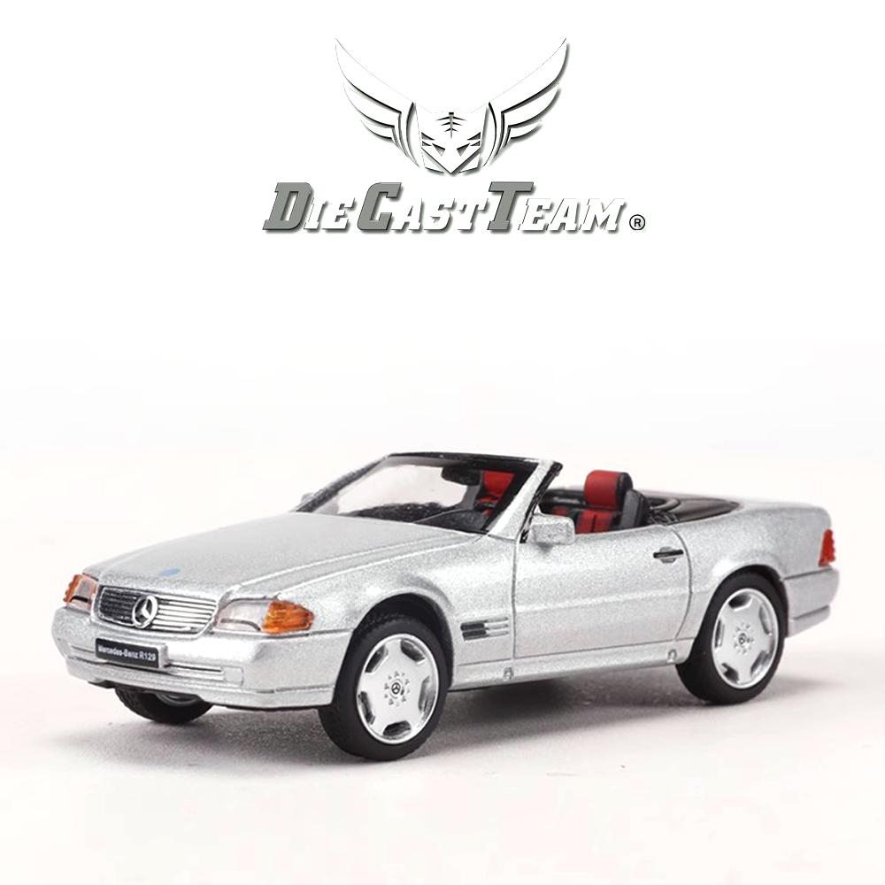 DCT/SHADOW 1/64 Mercedes-Benz SL500 Convertible Sports Cars Alloy Toys Diecast Metal Model Kids Xmas Gift Toys for Boys