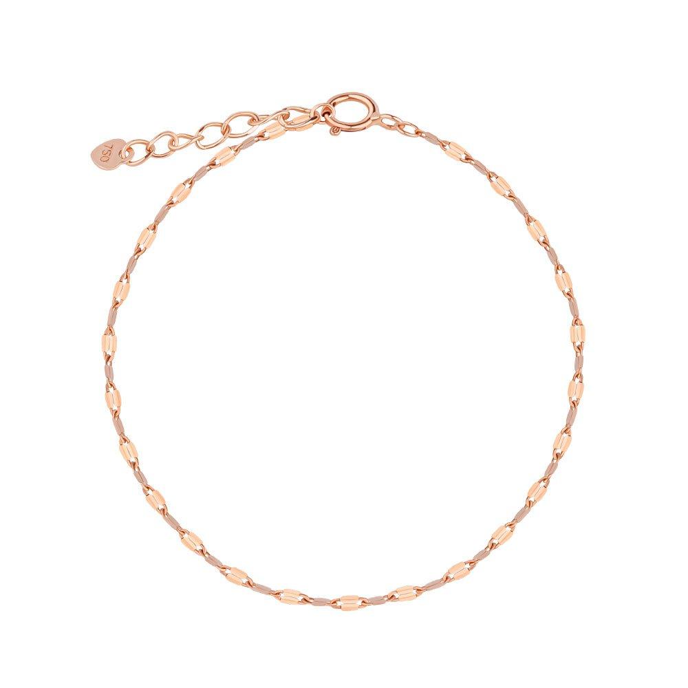 18K Gold Bracelet, 1-pun-1-line Dragonfly Chain