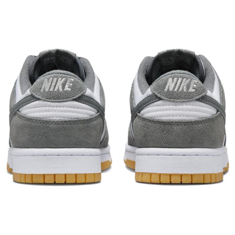 Nike Dunk "Grey Gum" Protiskluzové Tlumící Nízké Skate Boty Unisex Bílá Šedá FV0389-100