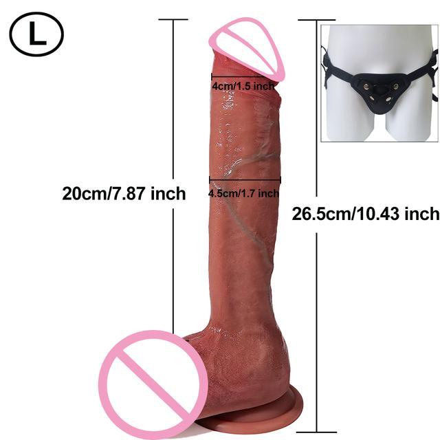 Skin Huge Penis Realistic Dildo Soft Silicone Big Fake Dick Adult Products Females Masturbation Erotic Sex Toy for Women Lesbian