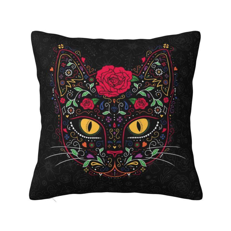 Custom Fashion Mexican Otomi Birds Texture Pillow Case 40x40cm Sofa Folk Floral Art Luxury Cushion Cover Car Pillowcase