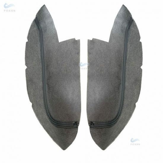 2*Front Door Armrest Panel BLACK Leather+Red Cover For Honda Ridgeline 2009-2014