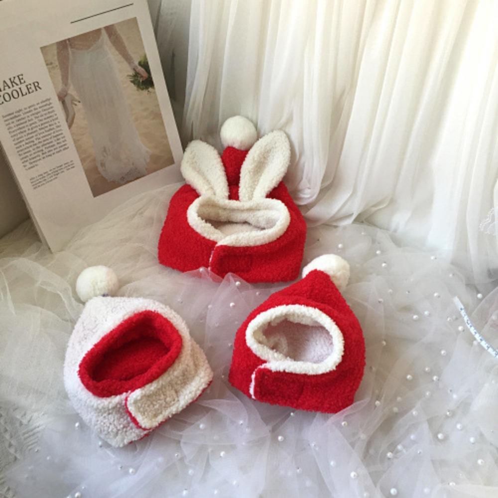 Pet Christmas Headsets Dog Headsets Christmas Hats New Year Rabbit Dress Up Headsets Plush Ears Hats Dog Hats Accessories