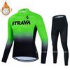 Winter Cycling Jersey Set Long Sleeve Thermal Insulated Bike Riding Suit Team Edition Men Women