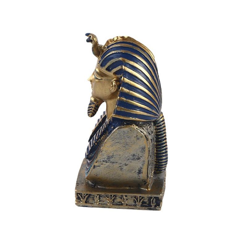 Egyptian Pharaoh Head Ornament Resin Decoration Africa Cleopatra Mummy Pyramid Desktop Living Room Decoration Gift Souvenir